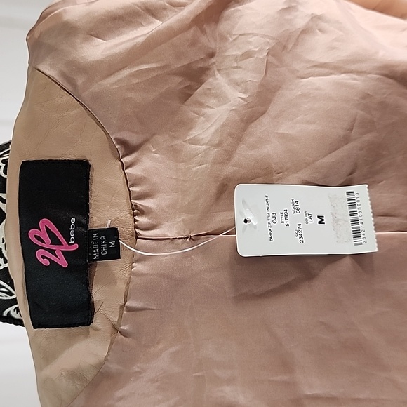 2b Bebe Zahara Tan Zip Jacket M - Picture 5 of 9